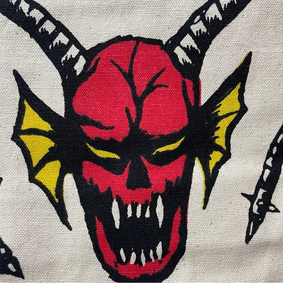NWT Stranger Things x Netflix Hellfire Club Canvas Tote Bag - Picture 5 of 14